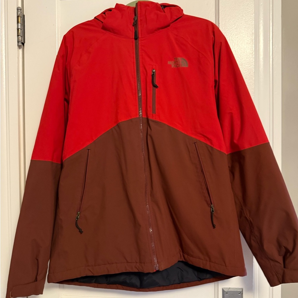 The North Face Men's Performance Jacket in Red and Brown